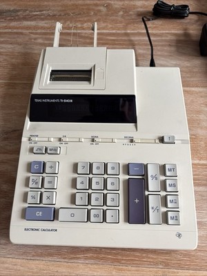 Vintage Texas Instruments Ti-5142 III Tischrechner LCD Display OVP TOP Zustand