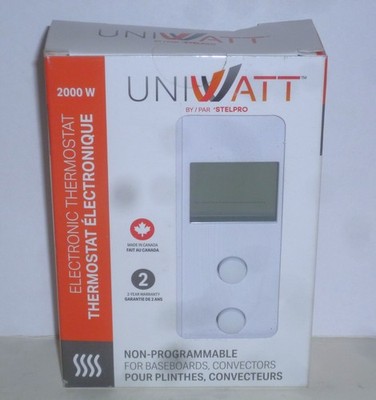 Stelpro Uniwatt Non-Programmable Electronic Thermostat UT202NP