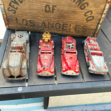 Vintage Hubley fire truck lot of 4