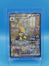Alakazam Ex 201/165 Scarlet & Violet 151 illustrazione speciale rara quasi nuova