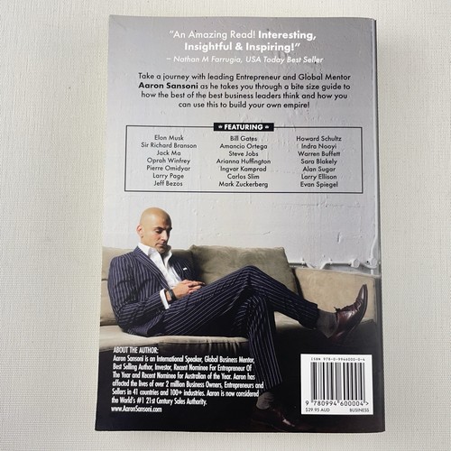 Think Like: An Insight Into How 21... Aaron Sansoni Paperback Book *SIGNED* - Picture 2 of 11