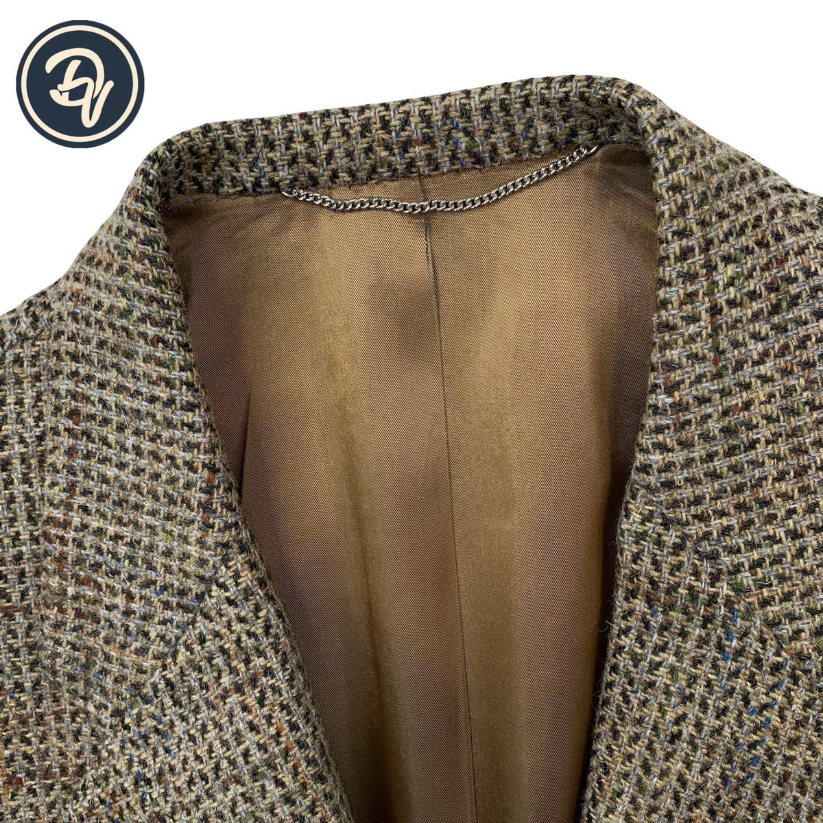 1980's 40 S Chester Barrie Savile Row Light Brown Speckled Knit