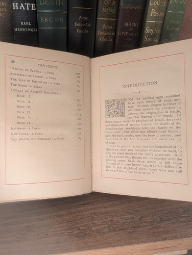 Poems of Ossian 1888, Walter Scott, Tr. James McPherson, Canterbury Poets Series - Foto 4 di 10