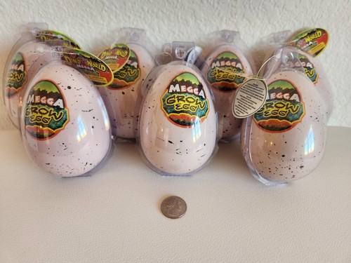 7 Dinosaur Eggs - Dino World Megga Grow JUMBO Eggs Hatches In Water Easter Gift