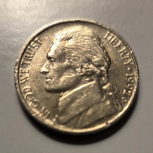 1992-D Jefferson Nickel — photo from the most recent tracked eBay sale