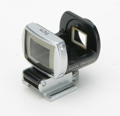 Leitz Leica SOOUT 9cm Cradle Type Viewfinder W/ Parallax Correction. Very Clean.