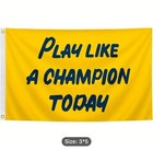 Notre Dame 3X5 Flag Banner Fighting Irish Play Like A Champion Today Free Ship