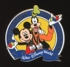 2001 Continuing The Tradition Mickey Mouse Goofy Disney Pin 4080