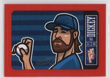 2013 Panini Triple Play Player Stickers Red Border RA Dickey #16 2j2