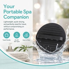 Soft Rubber Shower Scrubber Gentle Exfoliating Bath Glove Body Scrub Pad Brush