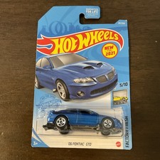 Hot Wheels '06 Pontiac GTO Blue 1:64 Diecast Factory Fresh Series 2021
