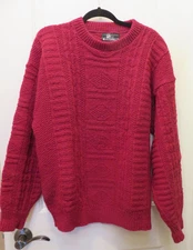 VINTAGE PENDELTON LOBO WOOL MENS SWEATER RED SIZE LARGE PULLOVER