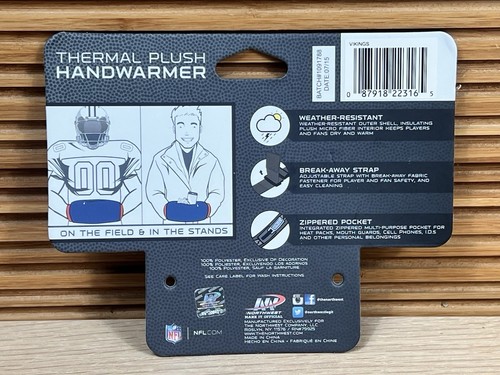 New Minnesota Vikings QB Player Thermal Plush Hand Warmer Perfect for Cold Games - Picture 6 of 9