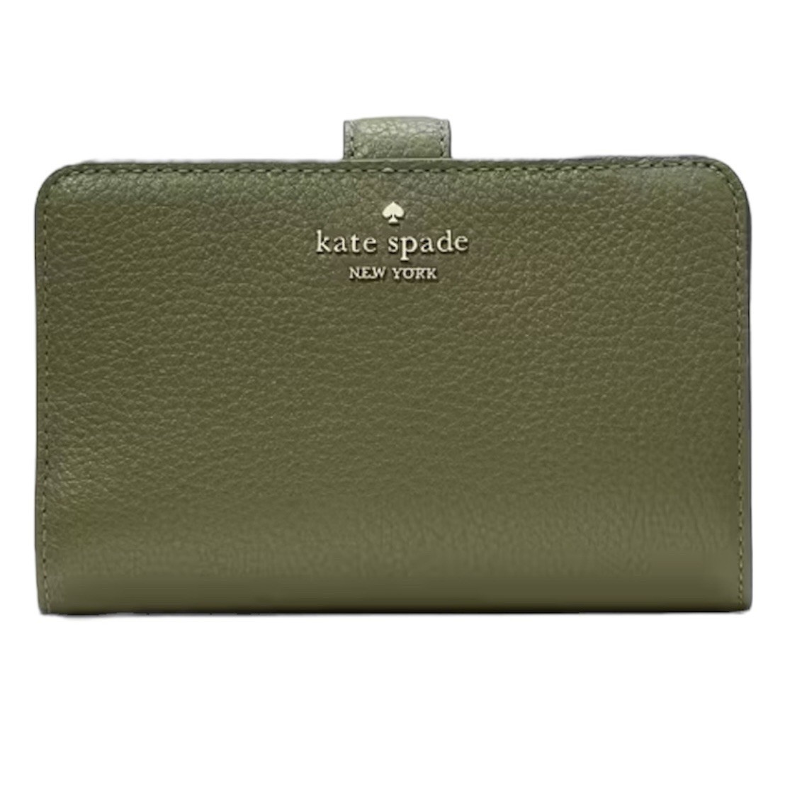 Kate Spade New Lena Enchanted Green Pebbled Leather Medium Bifold