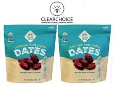 New 2-Pack Sunny Fruit Organic Pitted Dates - 40oz/Bag Deglet Nour Healthy Snack