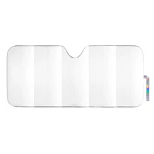 AUTO DRIVE Universal White Windshield Accordion Sunshade (63'' x 28.5'') - NEW!