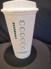 Reusable Starbucks Grande plastic cup and lid non-insulated 2012 Promo Item — photo 2