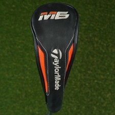 TAYLORMADE M6 HYBRID HEADCOVER BLACK / WHITE / RED WITH CHANGEABLE 'S  LOOK 
