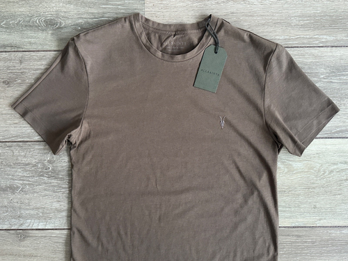 x3 ALL SAINTS "BRACE" & "TONIC" S/S CREW LOGO T-SHIRT TOP - XS - NEW TAGS - Picture 11 of 14