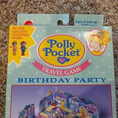Mattel Polly Pocket Birthday Party Travel Game 2 Exclusive Collectible Figures