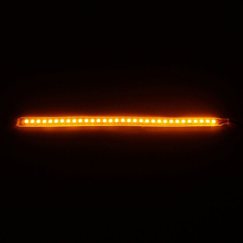 High Brightness LED Car Side Mirror Turn Signal Light Strip 18cm Amber - Picture 5 of 5