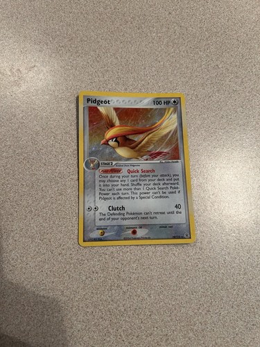 Pokémon Pidgeot Reverse Holo Rare 10/112 2004 EX FireRed LeafGreen