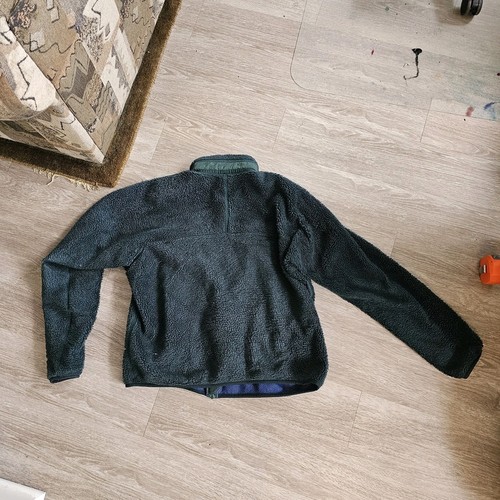 Vintage Patagonia Deep Pile Fleece Green Medium - Picture 10 of 12
