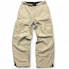 Vintage Y2K Old Navy Baggy Cargo Belted Parachute Utility Tactical Pants Sz S