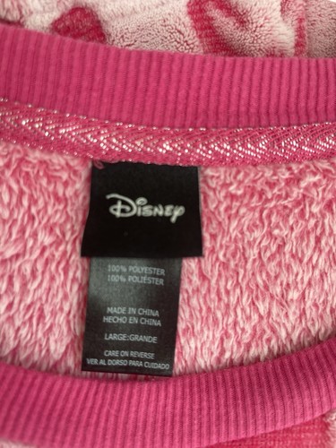 Disney Pink Minnie Lounge Jogger Set 2 Piece Women’s Size Large - Picture 4 of 6