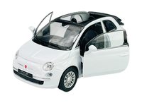 Welly 2010 Fiat 500C Weiss 1:34 Die Cast Metal Model Neu Im Kasten