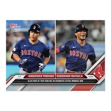 Masataka Yoshida - 2024 MLB Topps Now Card 383 - Print Run: 676 Boston Red Sox