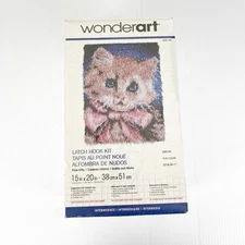Wonderart Caron Prize Kitty Latch Hook Kit 15 x 20 inch Sealed 426145