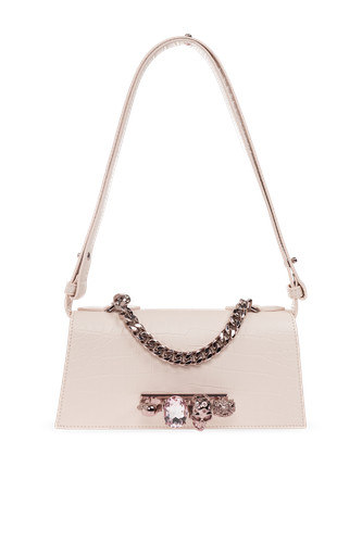 Alexander McQueen - Women - ‘Jewelled Mini’ leather bag - Pink