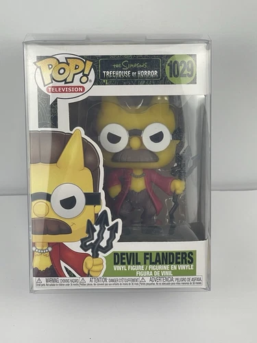 Funko Pop Devil Flanders The Simpsons Treehouse of Horror #1029 w/ Protector