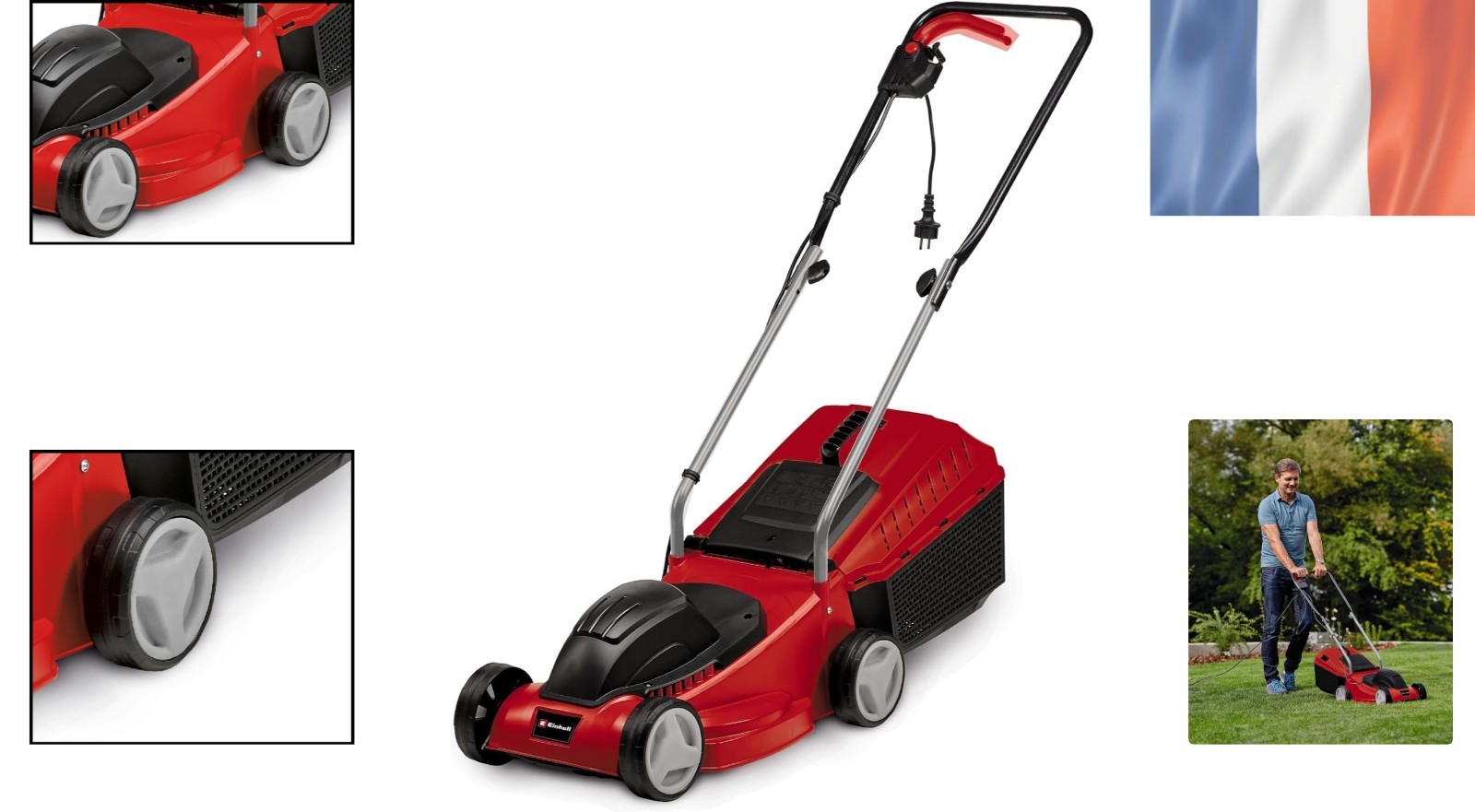 Tondeuse compacte Einhell GC-EM 1032 pour une pelouse impeccable le week-end - 2
