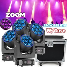 7X50W LED RGBW Bee Eye Beam WASH Zoom Moving Head DJ Light DMX512 Stage Lighting