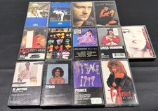 Cassette Tape 13 Lot 80s Pop Rock Prince Elton John Hall  Oats With Case