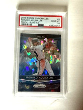 2018 Panini Chronicles Blue Ice #128/149 Ronald Acuna Jr. Rookie GEM MINT PSA 10