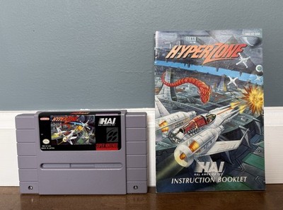 HyperZone For Super Nintendo SNES 1991 + Manual, Authentic, Original Owner