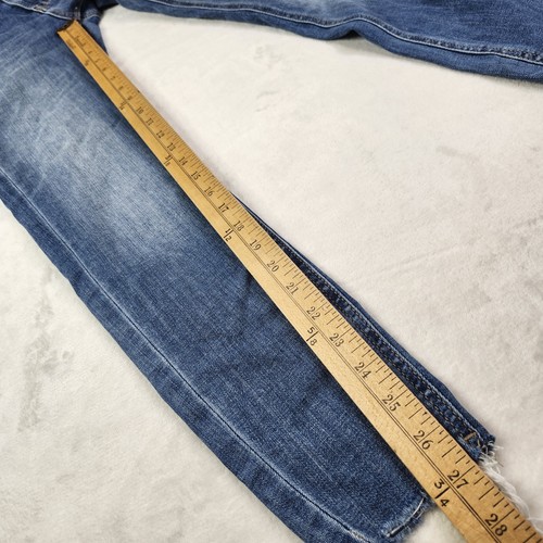 Stradivarius Damen Skinny Jeans Raw Hem Größe 6 Mid Rise Blau Denim - Bild 8 von 8