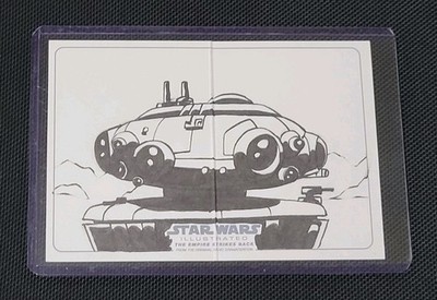 2015 Star Wars Illustrated PROBE DROID 1/1 PANORAMIC SKETCH by JOEL CARROLL