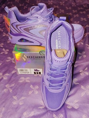 LADIEs SKECHERS UNO GLIMMER TRIMMER sz 11 PURPLE