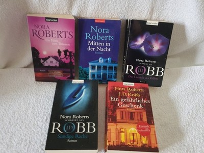 5x Nora Roberts Romane   Top Zustand, spannender Lesestoff