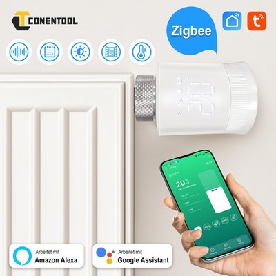 Zigbee Thermostatventil Thermostat für Heizkörper WIFI Smart Life/Tuya Smart NEU