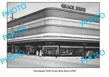 OLD 6 x 4 PHOTO PARRAMATTA NSW GRACE BROS STORE c1940