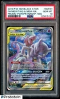 2019 Pokemon SM BSP Power Partnership Tins #SM191 FA Mewtwo & Mew GX PSA 10