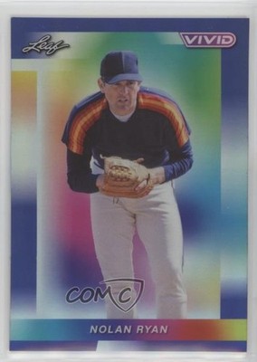 2023 Leaf Vivid Navy Blue Prismatic 4/7 Nolan Ryan #30 HOF e8a