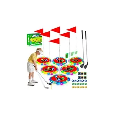 2-in-1 Light up Golf for Kids- Golf Chipping Game & Bean Bag Toss with 6 LED ...
