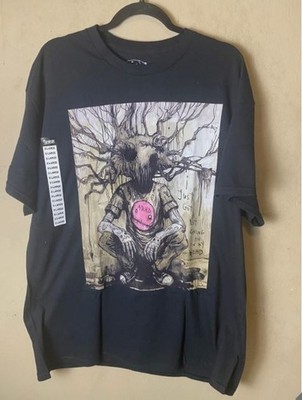 NWT-Gus Fink ADHD Spencer's Tree Head ART Street Wear Black Graphic Tee