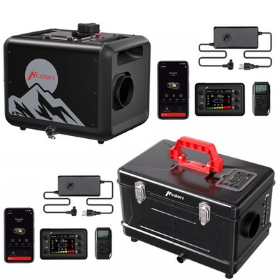 Hcalory TB-MAX Diesel Air Heater 8KW 110V 12V/24V Bluetooth for RV Van Camper